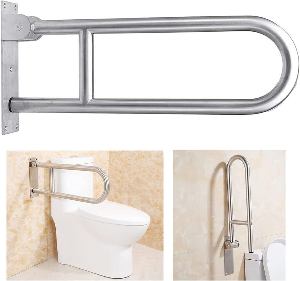 Asidera de pared plegable para inodoros