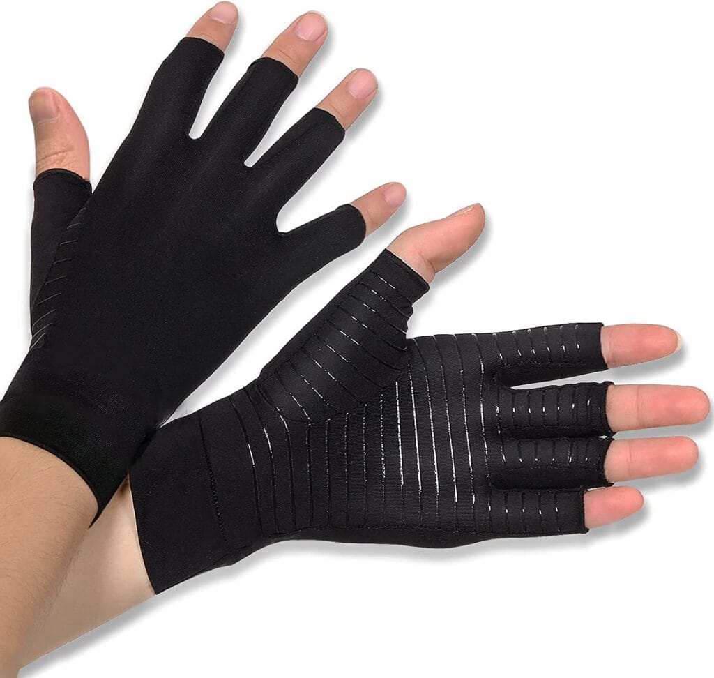 Guantes de artrosis con cobre,guantes de artritis guantes de compresión para hombres y mujeres, alivio del dolor y calor Guantes de artrosis con cobre, guantes de artritis guantes de compresión para hombres y mujeres, alivio del dolor y calor